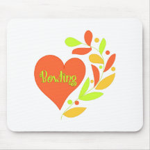 Bowling Heart Mouse Pad