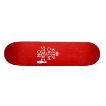 Bowling - Keep Calm and Strike On - all colours Skateboard Deck