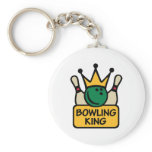 Bowling King Keychain