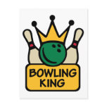 Bowling King Postcard