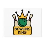 Bowling King Postcard