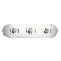 Bowling Mama Hearts Skate Board