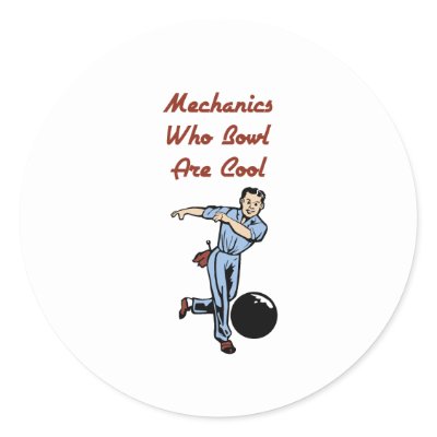 Bowling Mechanics Stickers by Creativethought