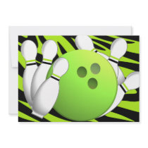 Bowling Neon Green and Zebra Announcement