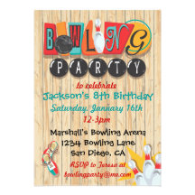 Bowling Party Invitation
