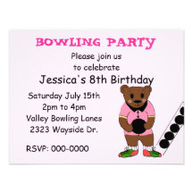 Bowling Party Invitation