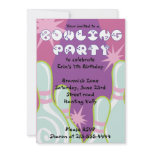 Bowling Party Invitation Happy Birthday Invite