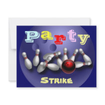 Bowling Party Invitations