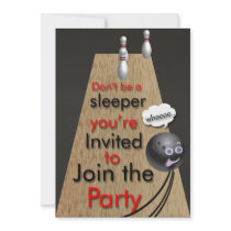 Bowling Party Invitations