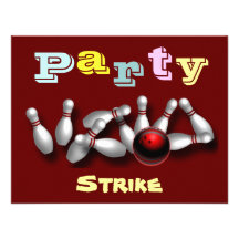 Bowling Party Invitations