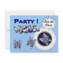 Bowling Party Invitations Customisable