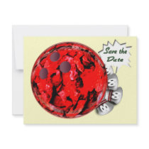 Bowling Party Invitations Customisable