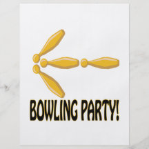 Bowling Party Personalized Flyer