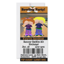 Bowling Party Photo Card