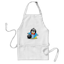 Bowling Penguin Apron
