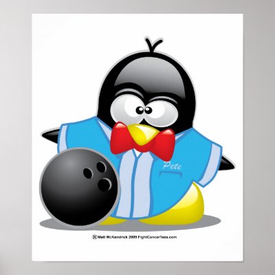 Bowling Penguin by fightcancertees