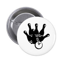 Bowling Pinback Button