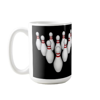 Bowling Pins: 3D Model: Coffee Mug by spiritswitchboard