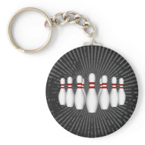 Bowling Pins: 3D Model: Keychain