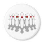 Bowling Pins: 3D Model: Fridge Magnet