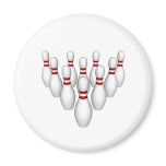 Bowling Pins: 3D Model: Refrigerator Magnets