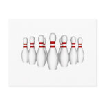 Bowling Pins: 3D Model: Postcard