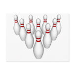 Bowling Pins: 3D Model: Post Card