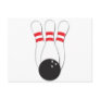 Bowling Pins and Ball Postcards