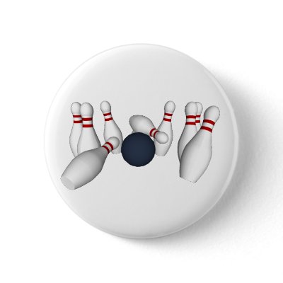 Bowling Pins - Button #3 by spiritswitchboard