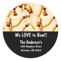 Bowling Pins Design 2 Address Labels