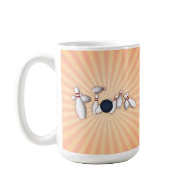 Bowling Pins: Vector Drawing: Coffee Mugs by spiritswitchboard