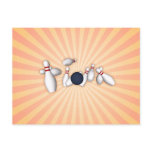 Bowling Pins: Vector Drawing: postcards