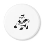 Bowling Santa magnets