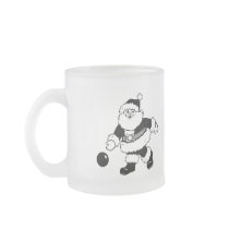 Bowling Santa Mugs