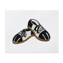 bowling shoes cartoon graphic personalized flyer