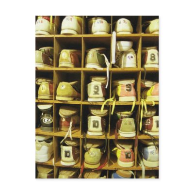 Bowling Shoes Post Card by ThroughYourLies