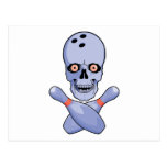 Bowling Skull Postcards