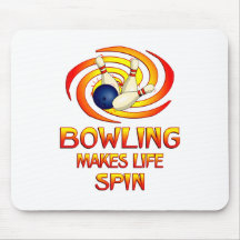 Bowling Spins Mouse Pads