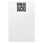 Bowling Sucks Custom Stationery
