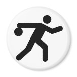 Bowling Symbol Magnet