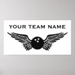 bowling team name print