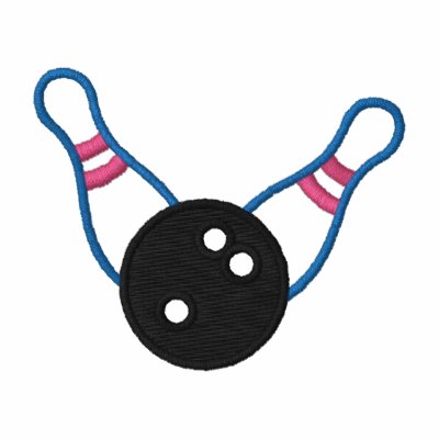 Bowling Ten Pin Outline by ZazzleEmbroidery