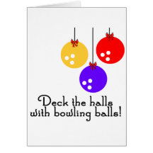 BowlingChick Deck the Halls Cards