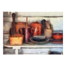Bowls, Basket and Wooden Spoons Invitations