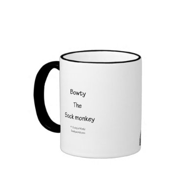 Bowty The Sock Monkey Mug by Princess_Monkey
