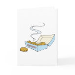 box of chicken nuggets greeting card
