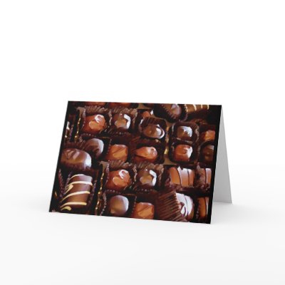 Box of Chocolates, Tempting Chocolate Candy Cards by cutencomfy