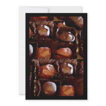 Box of Chocolates, Tempting Chocolate Candy Invitations