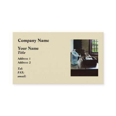Box of Test Tubes Business Card Templates by SusanSavad