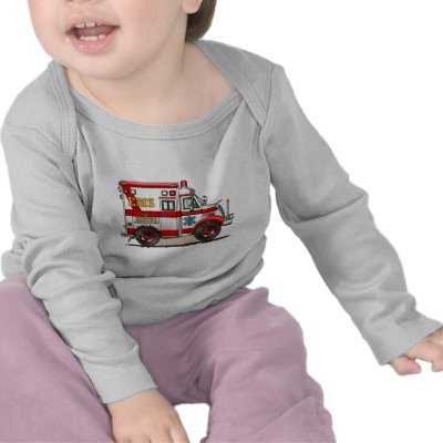Box Truck Ambulance Baby T-Shirt by JustFirePoliceEMS